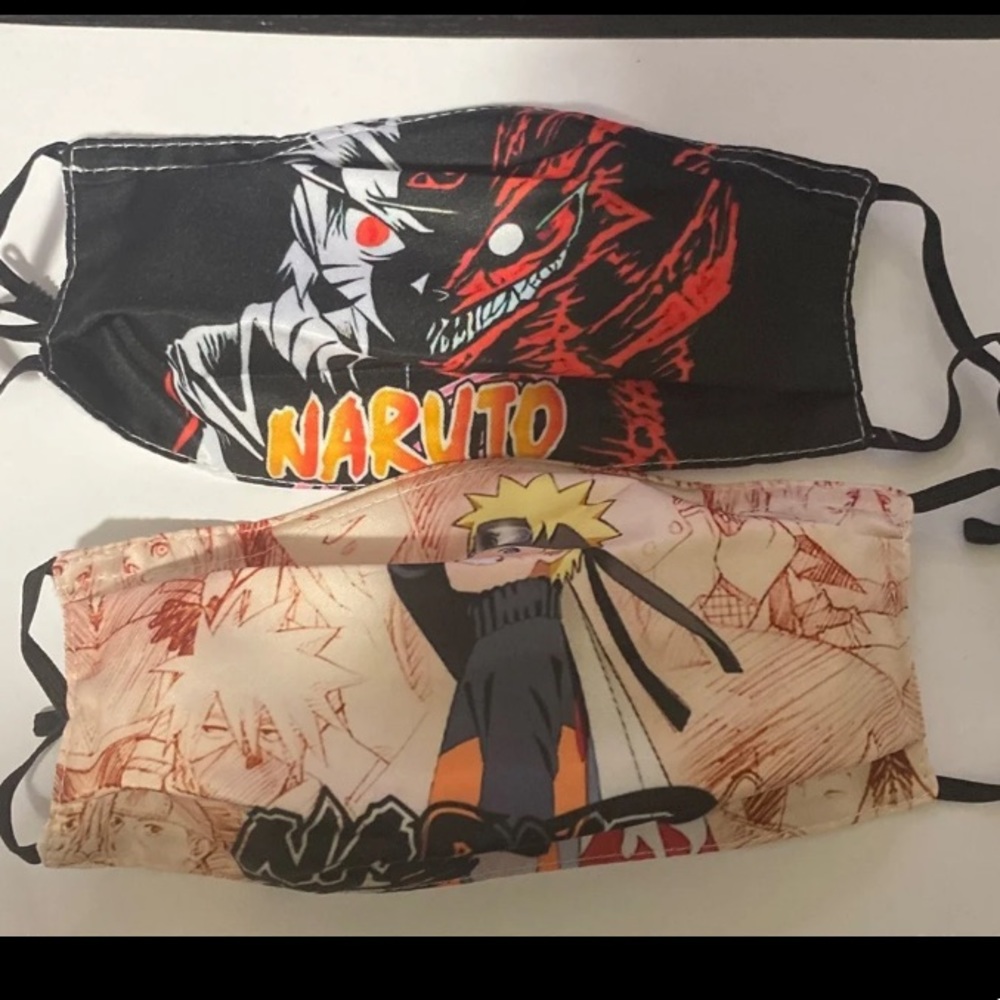 2 pcs naruto cloth face mask